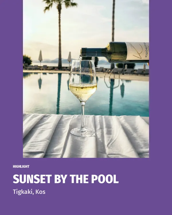 Highlight post · Sunset by the pool
