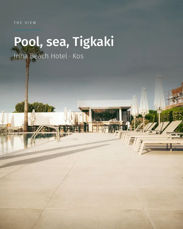 View post · Pool, sea, Tigkaki